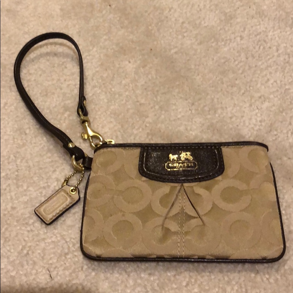 Classic Coach Wristlet